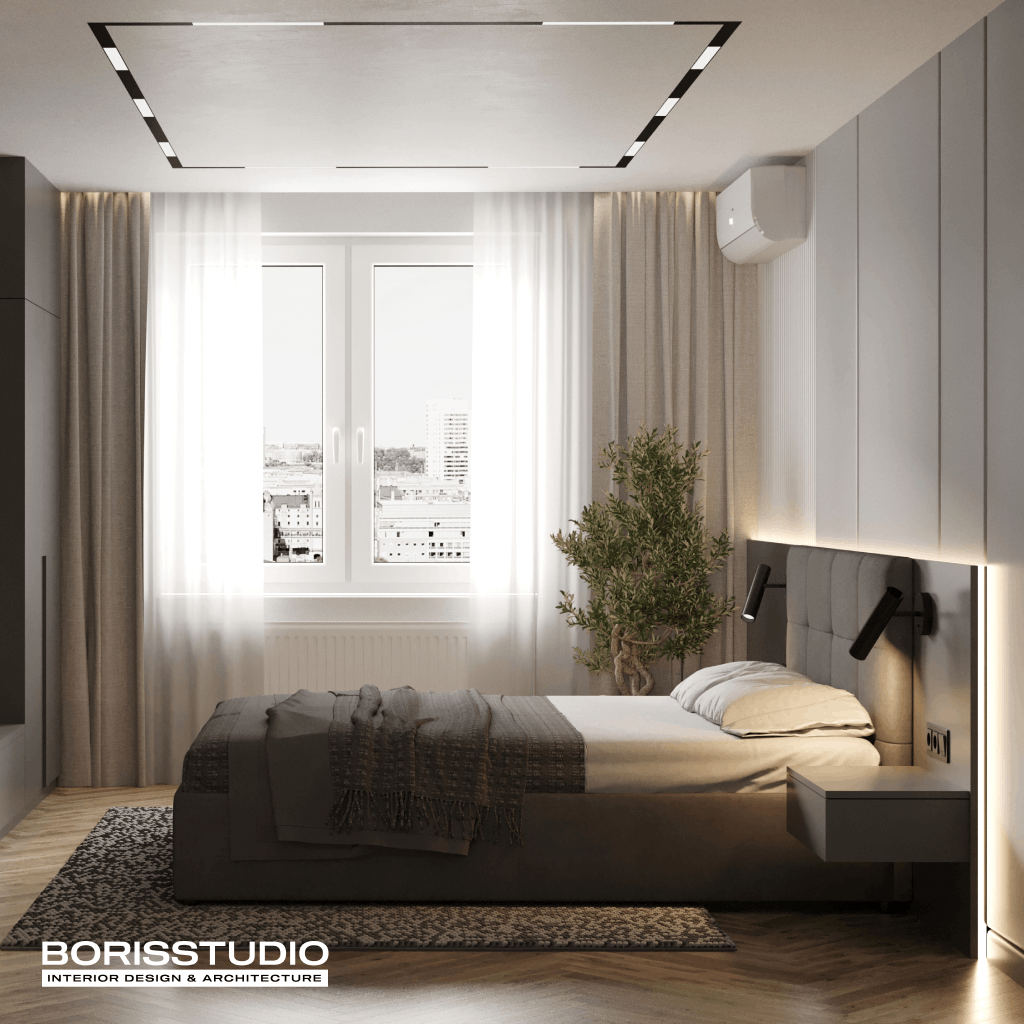 Дизайн-проект інтер'єру квартири, спальня, фото №22