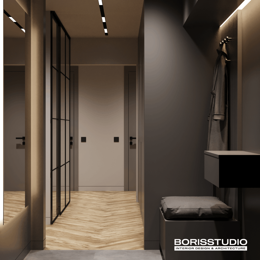 Дизайн-проект інтер'єру квартири, передпокій, фото №4