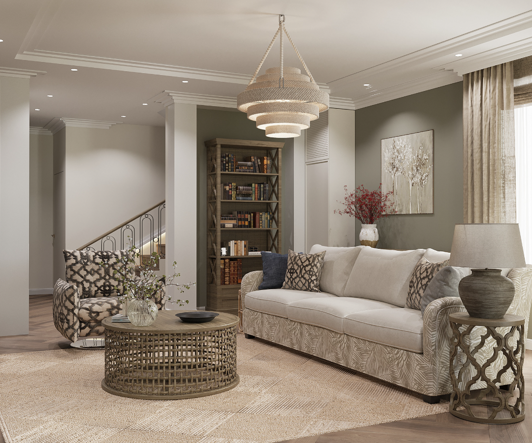 Дизайн інтер’єру у американському стилі №1