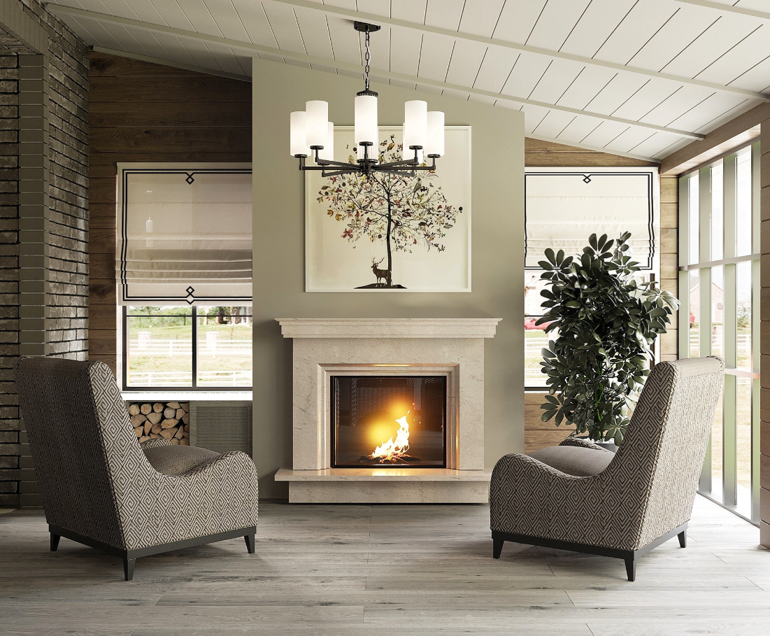 Дизайн-проєкт котеджу в американському стилі №6