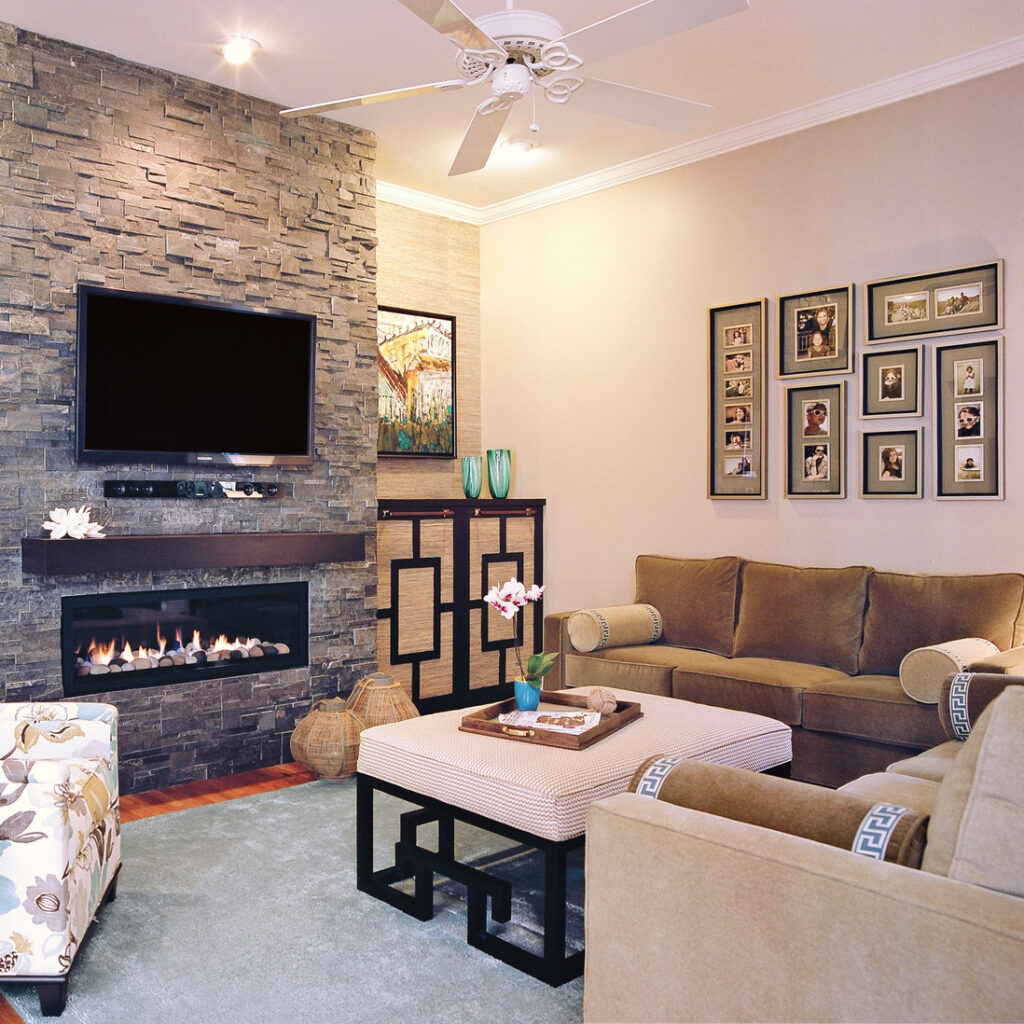 Дизайн-проект вітальні в американському стилі