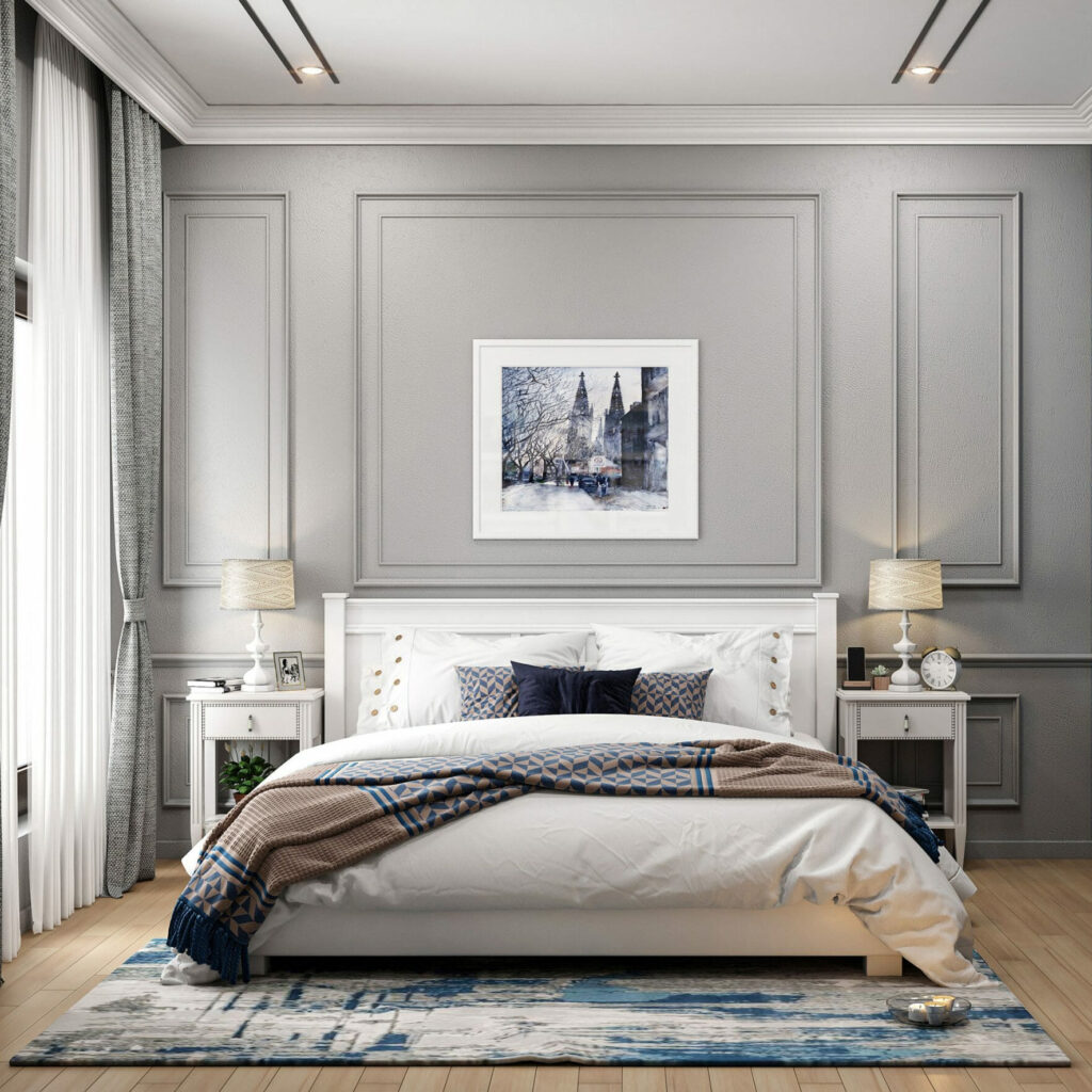 Дизайн-проект інтер'єру спальні в американському стилі