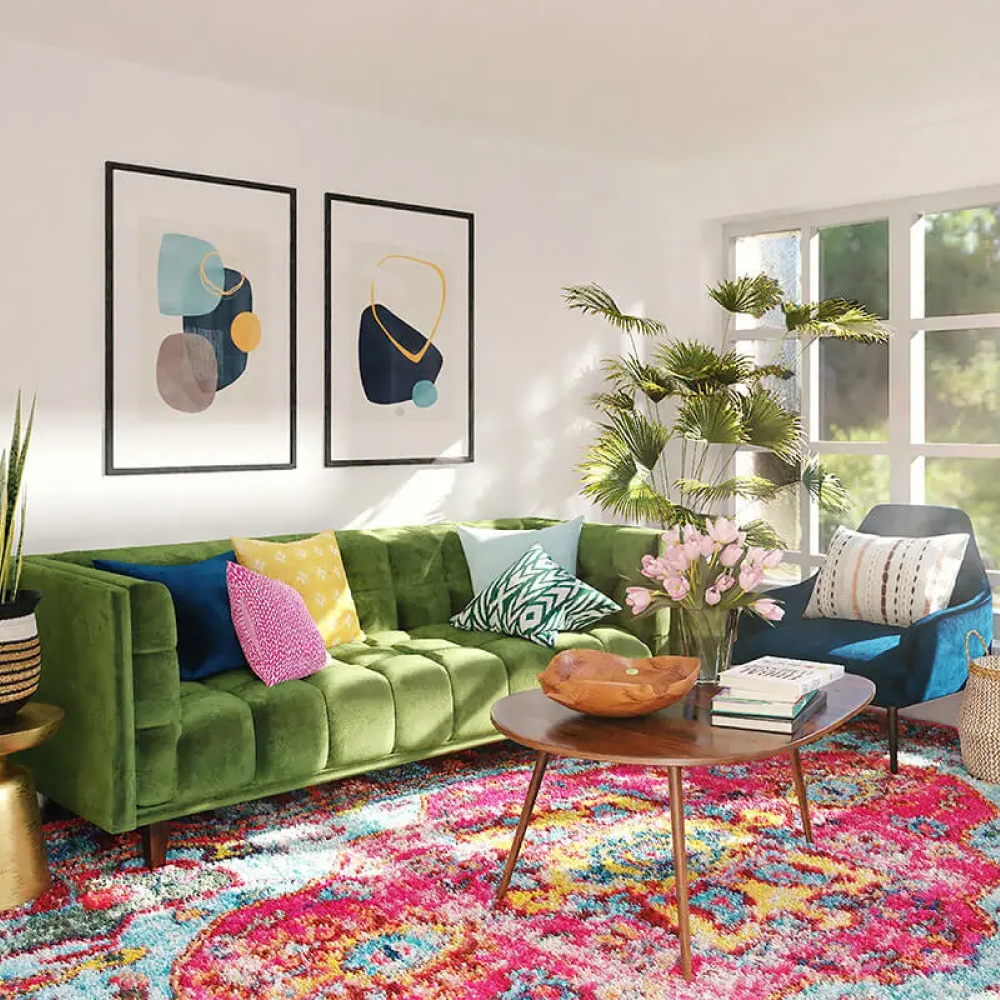 Дизайн інтер'єру будинку в стилі бохо