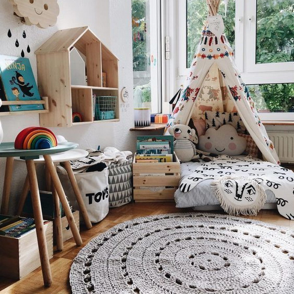 Дизайн интерьера детской комнаты в стиле бохо