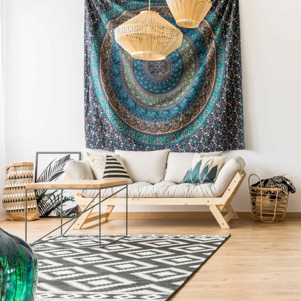 Дизайн-проект інтер'єру будинку у стилі бохо