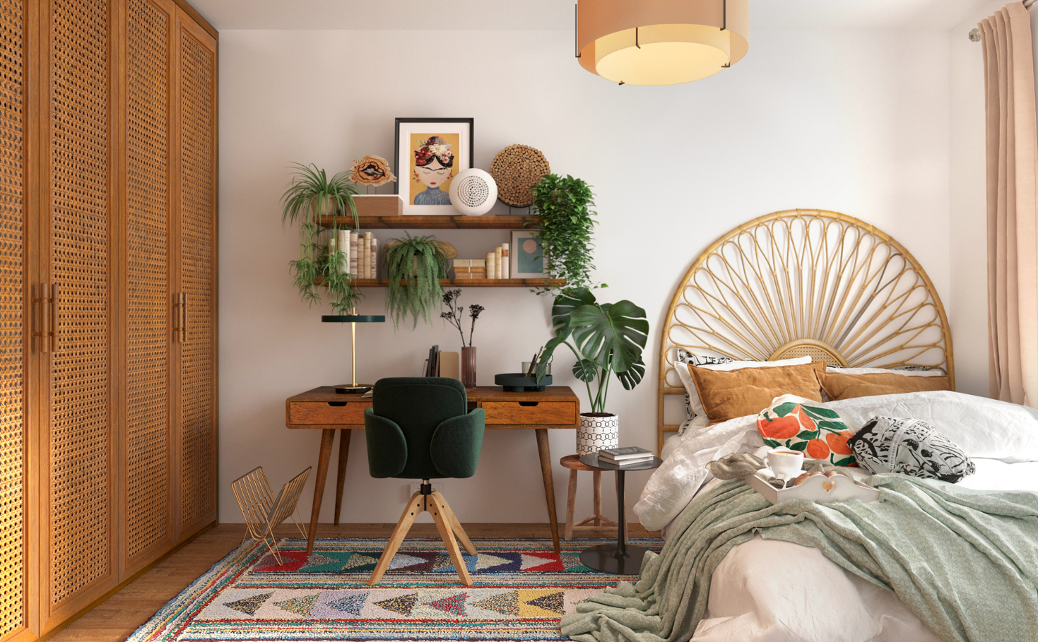 Дизайн-проєкт інтер’єру у стилі бохо №6