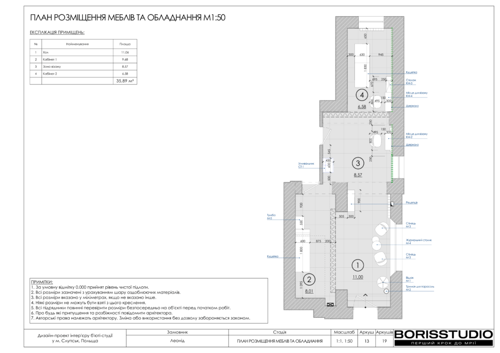 Б'юті студія слупськ дизайн проєкт 14 03 2024 14