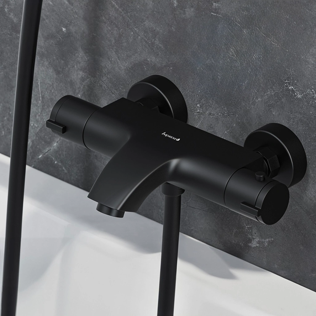 Чорний змішувач для ванної кімнати imprese