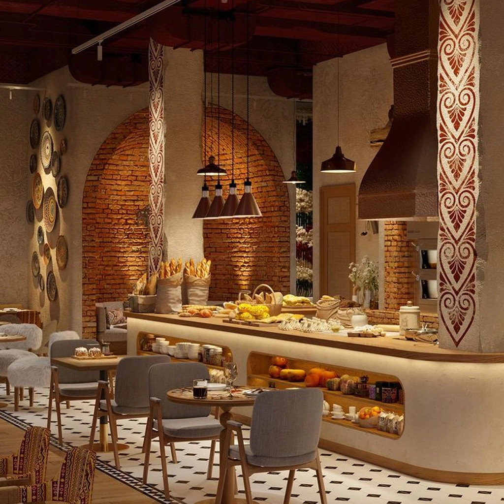 Дизайн кафе в украинском стиле