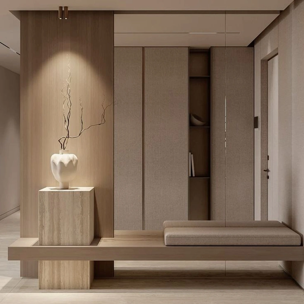 Дизайн прихожей в нейтральных тонах