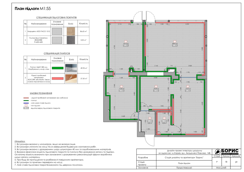 Дизайн проект шоуруму 19
