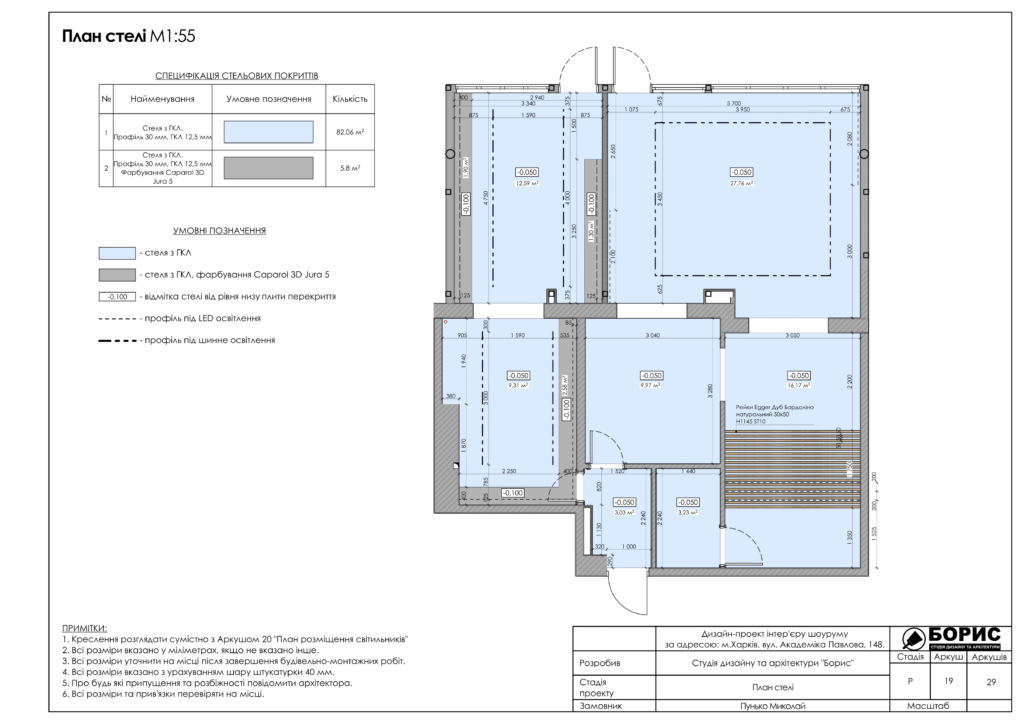 Дизайн проект шоуруму 20
