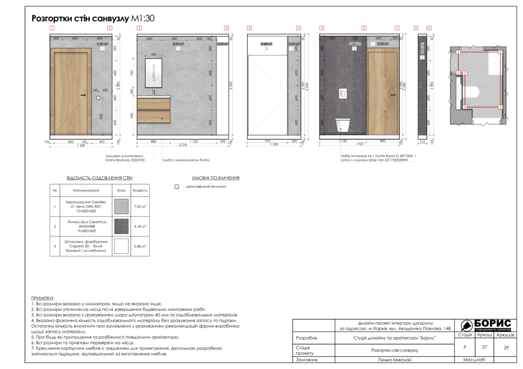 Дизайн проект шоуруму 28