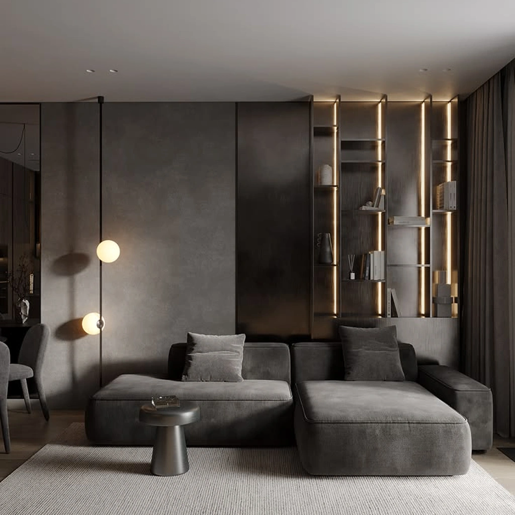 Дизайн вітальні лофт