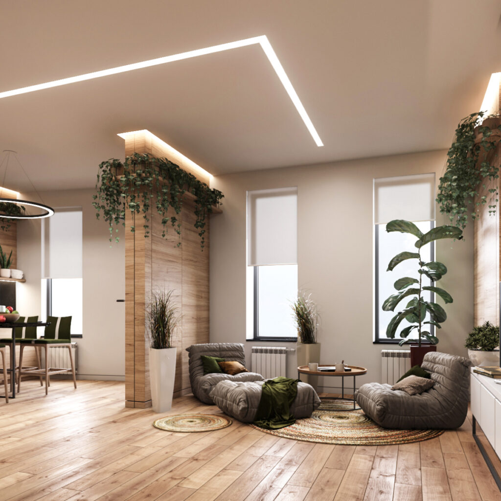 Дизайн-проект квартири в екостилі