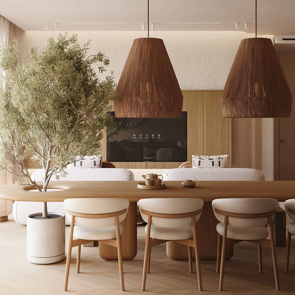 Екостиль інтер'єр з рослинами