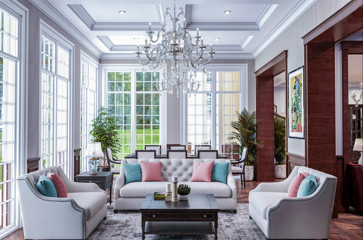 Дизайн-проєкт котеджу в англійському стилі №5