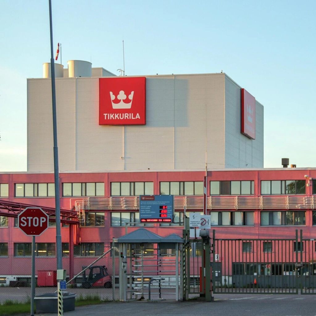 Фасад будівлі бренду tikkurila