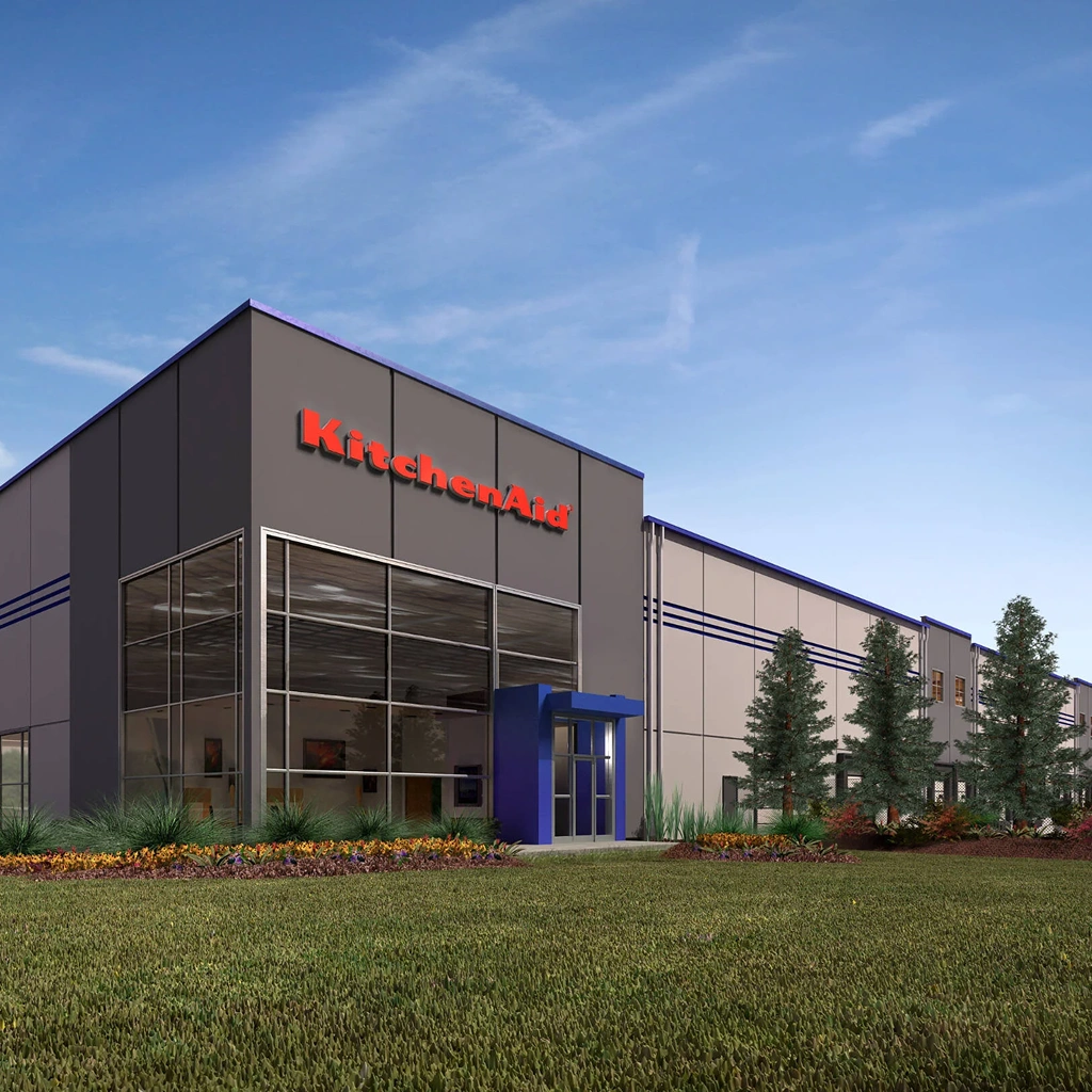 Фасад завода бренду kitchenaid