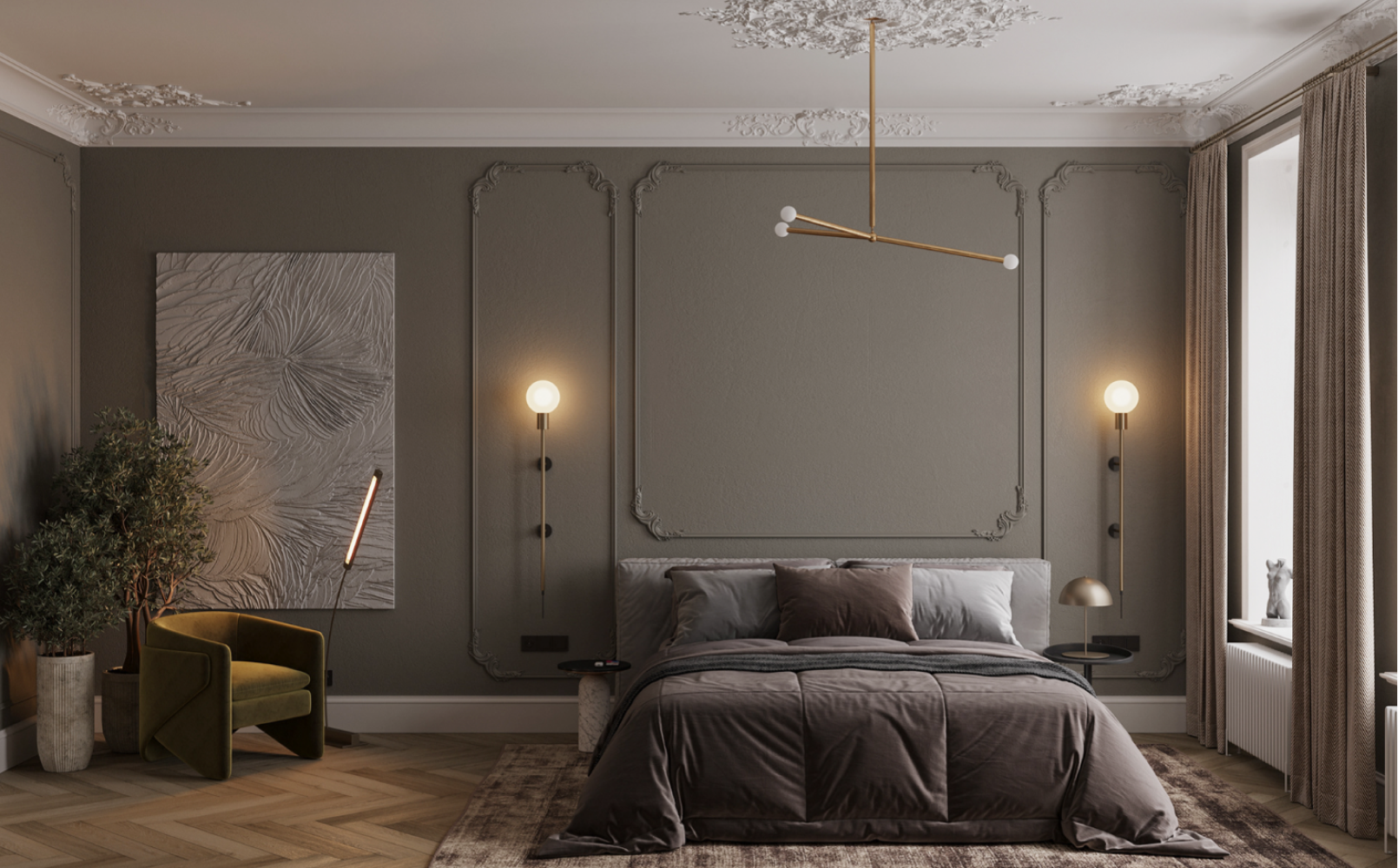 Дизайн інтер’єру у французькому стилі №1