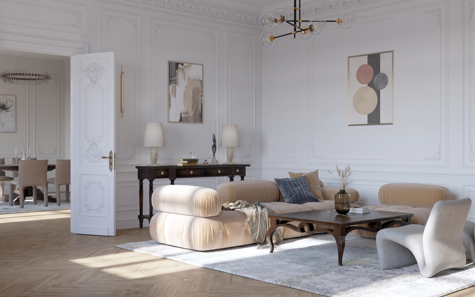 Дизайн квартири у французькому стилі №6