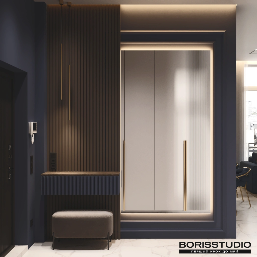 Интерьер квартиры в глубоких тонах