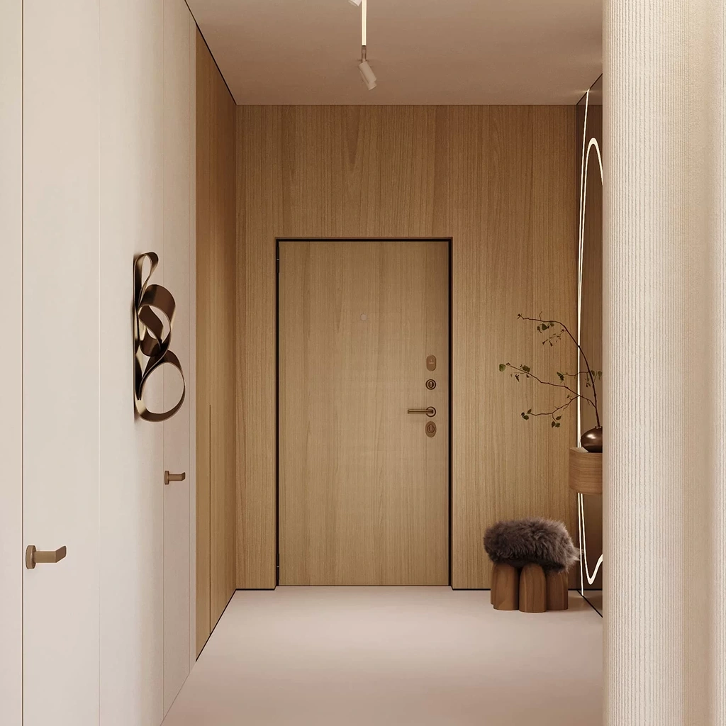 Интерьер прихожей в экостиле идеи дизайна