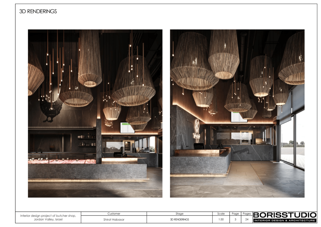 Interior design project of butcher shop jordan valley israel 04