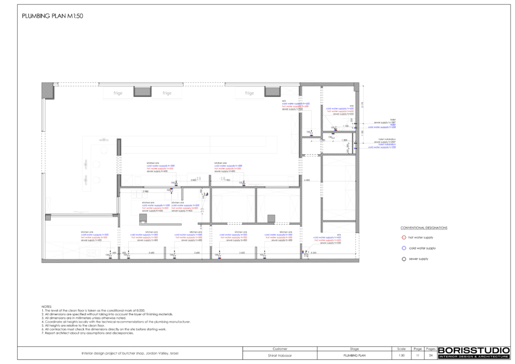 Interior design project of butcher shop jordan valley israel 12