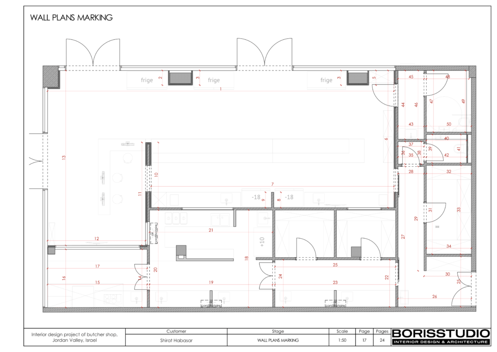 Interior design project of butcher shop jordan valley israel 18