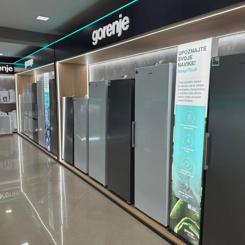 Інтер'єр фірмового шоуруму gorenje