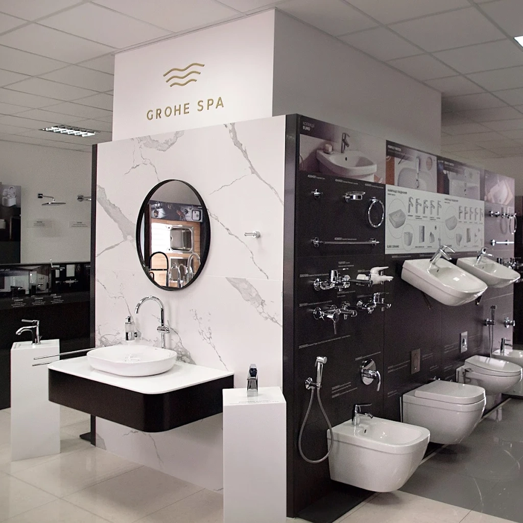 Інтер'єр фірмового шоуруму grohe