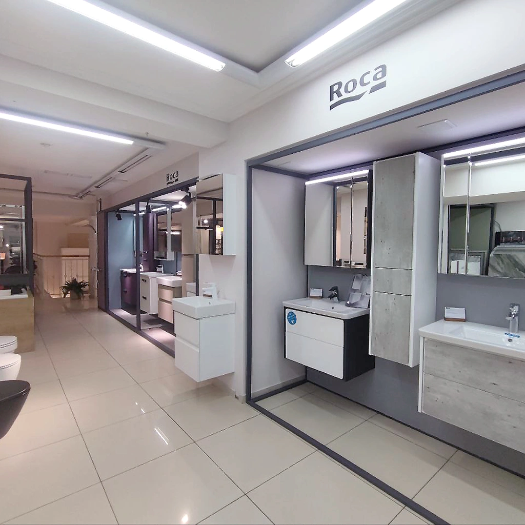 Інтер'єр фірмового шоуруму roca