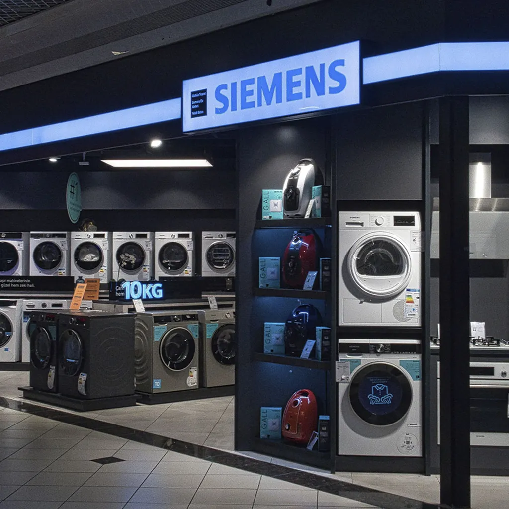 Інтер'єр фірмового шоуруму siemens