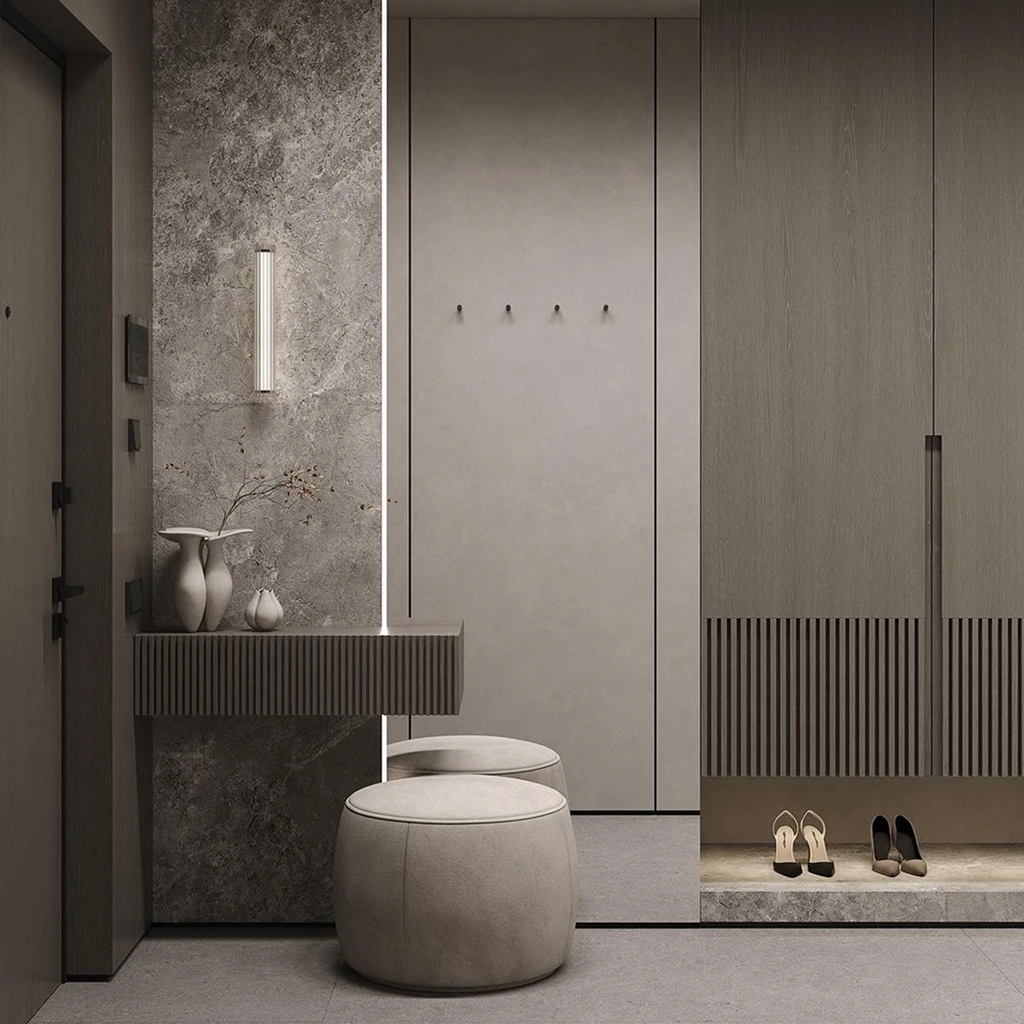 Інтер'єр передпокою в стилі хай тек