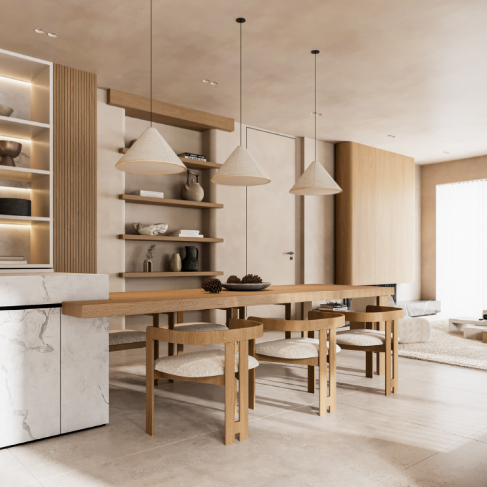 Дизайн-проєкт інтер'єру котеджу в японському стилі