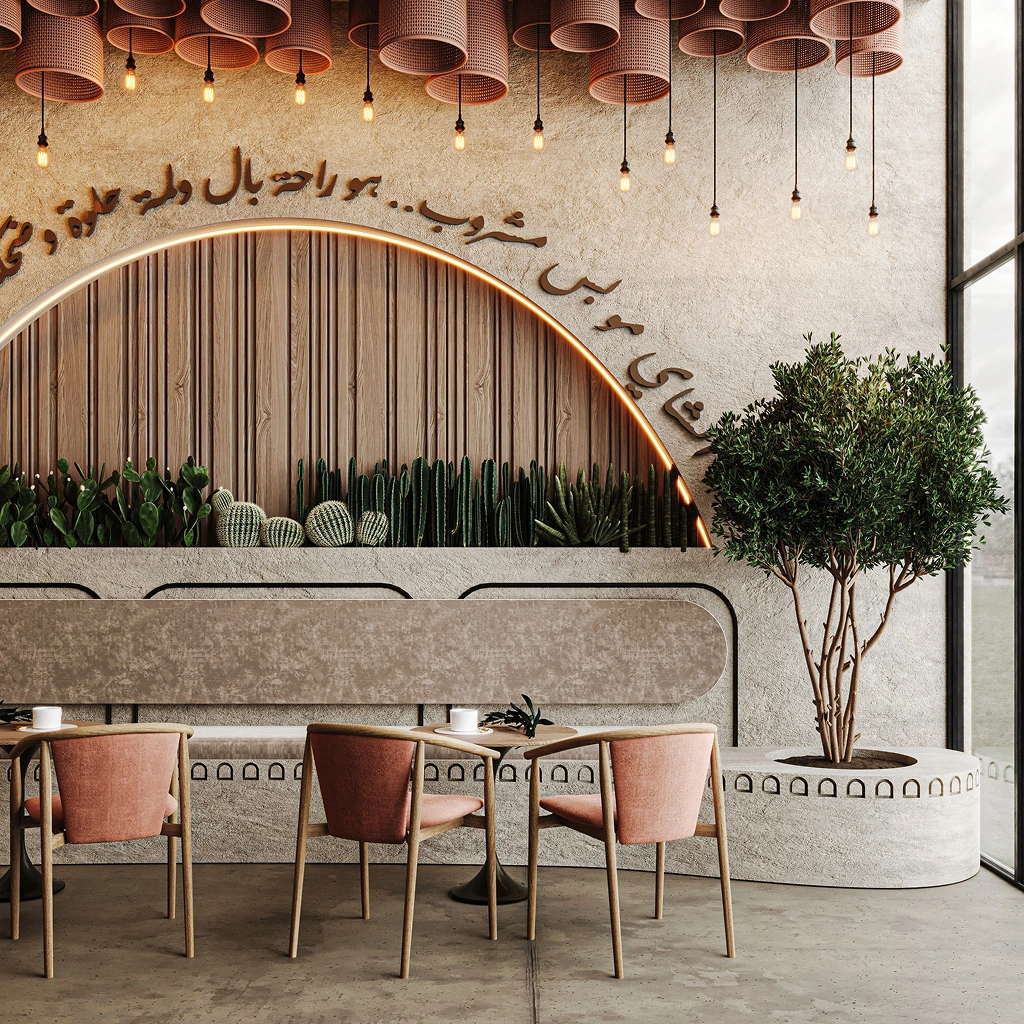 Кафе у східному стилі з національною символікою