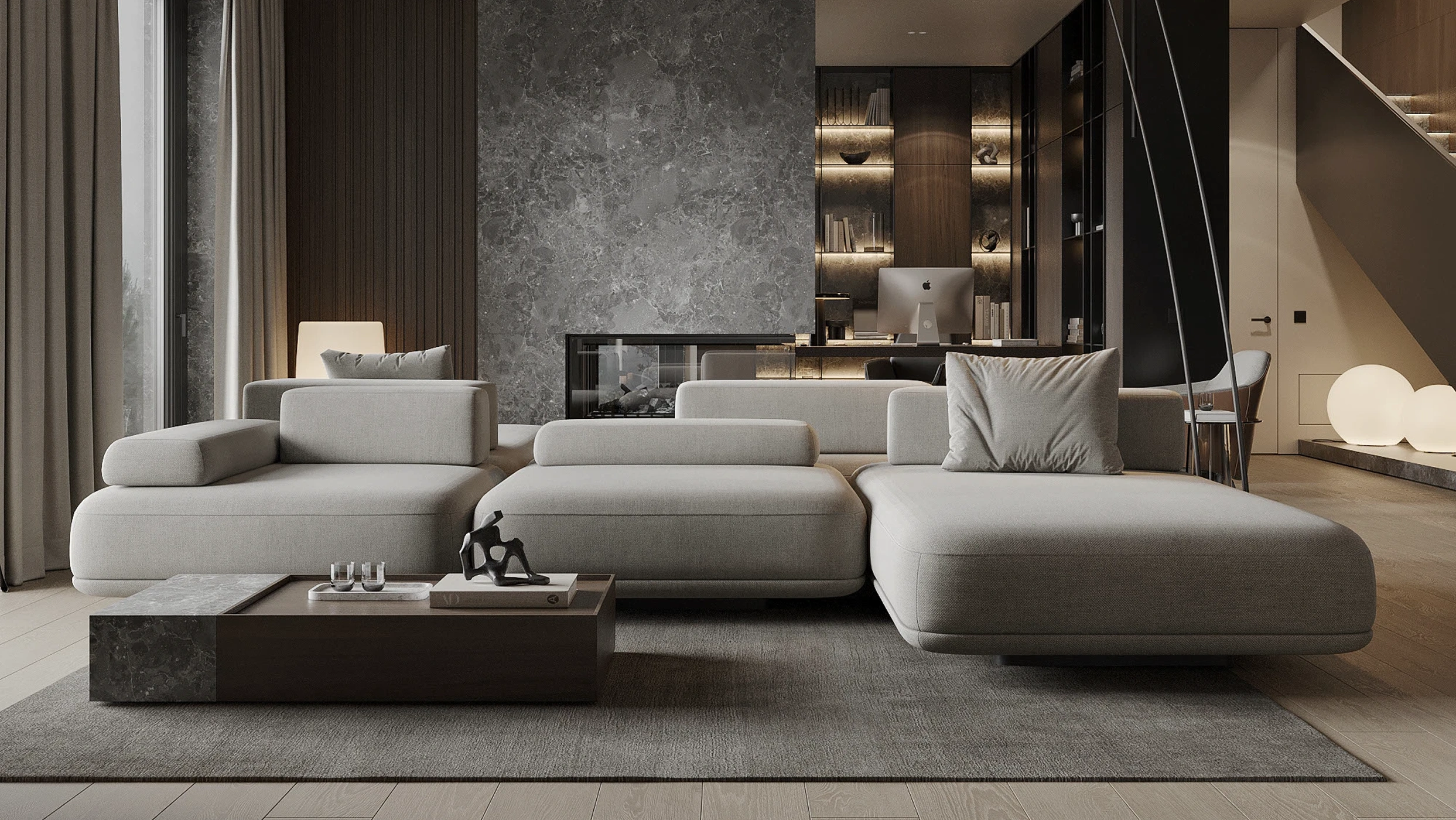 Особливості дизайну вітальні в стилі лофт