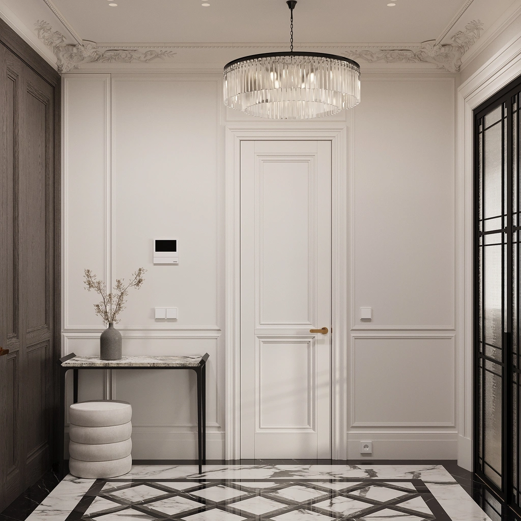 Класичний передпокій у світлих тонах