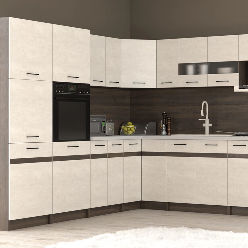 Кухонный гарнитур Mebel Service в светлых тонах