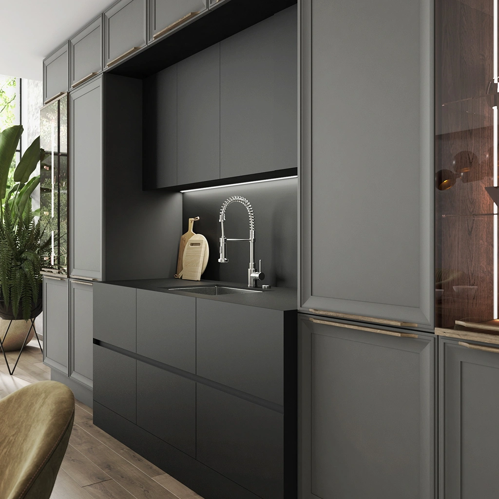 Кухонный гарнитур roda с матовыми фасадами