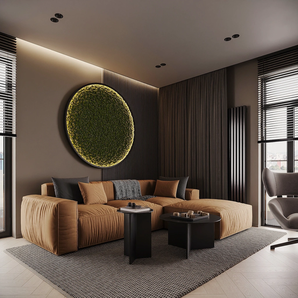 Лофт вітальня дизайн