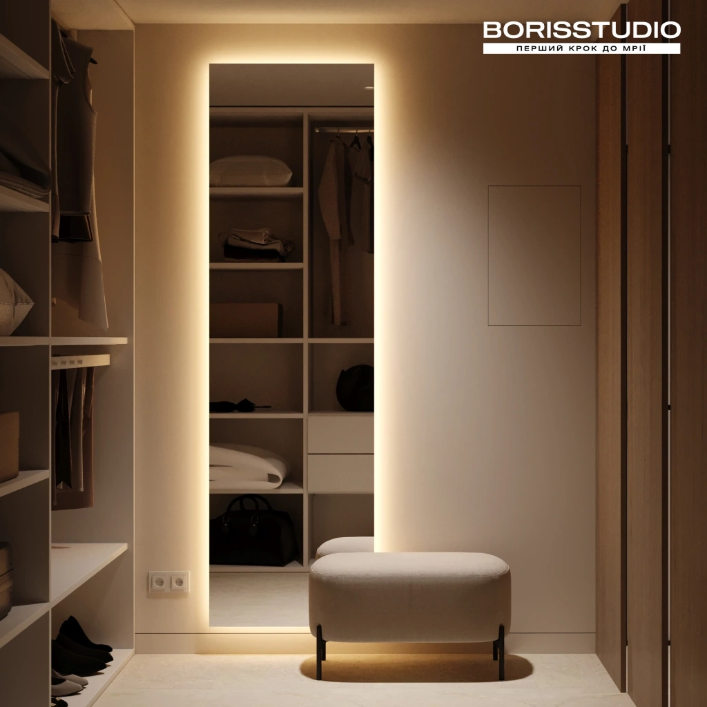Минималистичная гардеробная