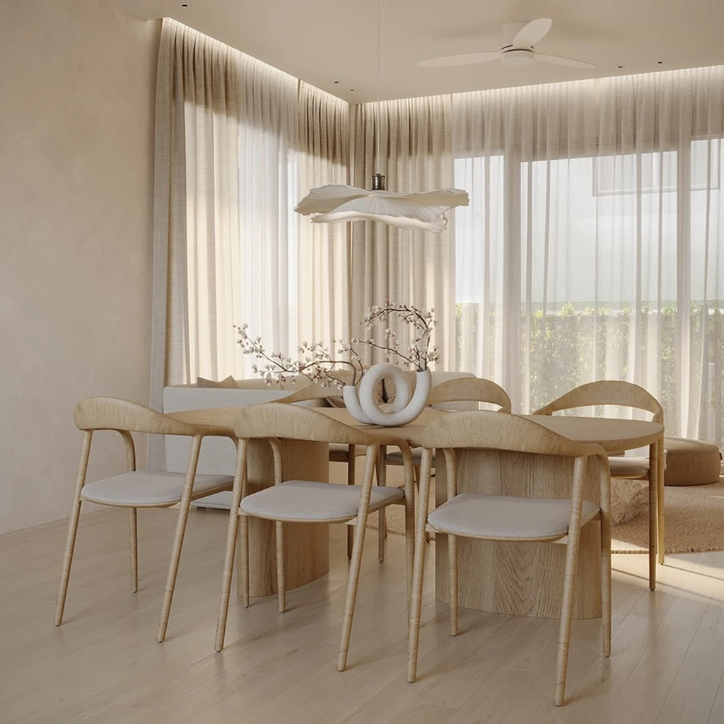 Освітлення кухні в екостилі