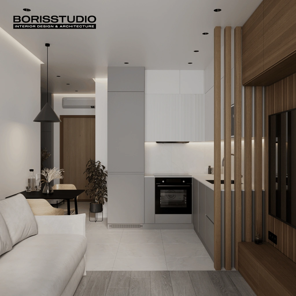 Оздоблювальні матеріали для сірої кухні