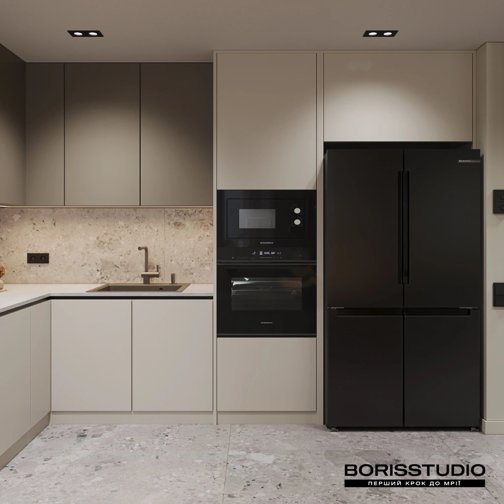 Підлога на кухні в стилі мінімалізм