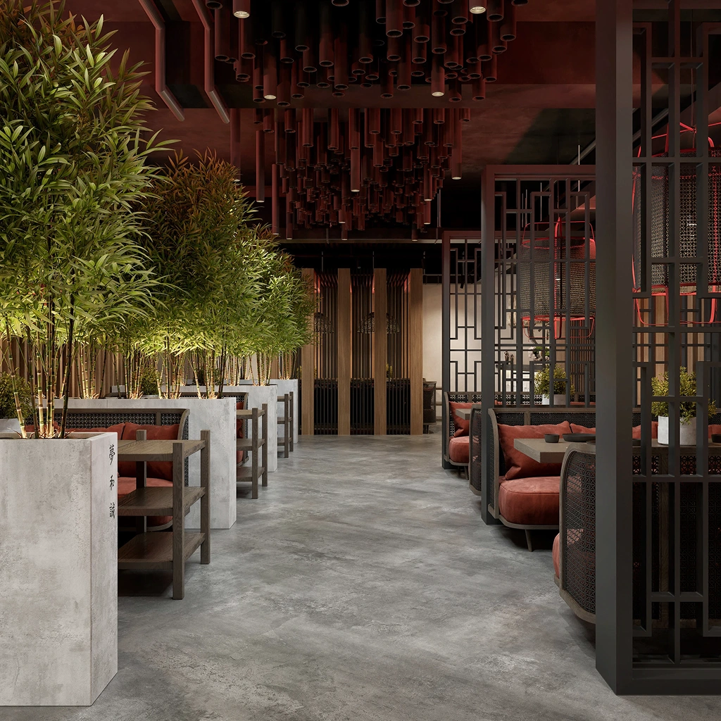 Підлога у східному ресторані