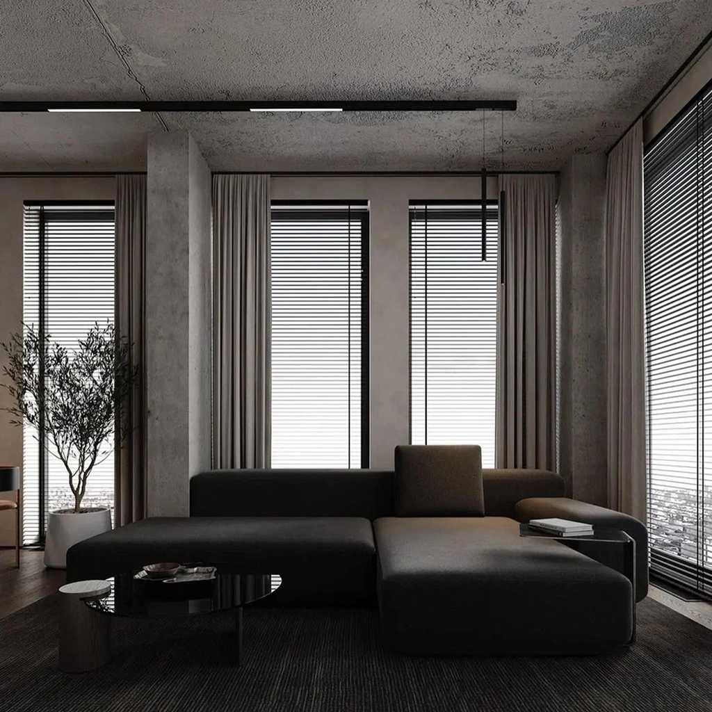 Потолок в гостиной лофт