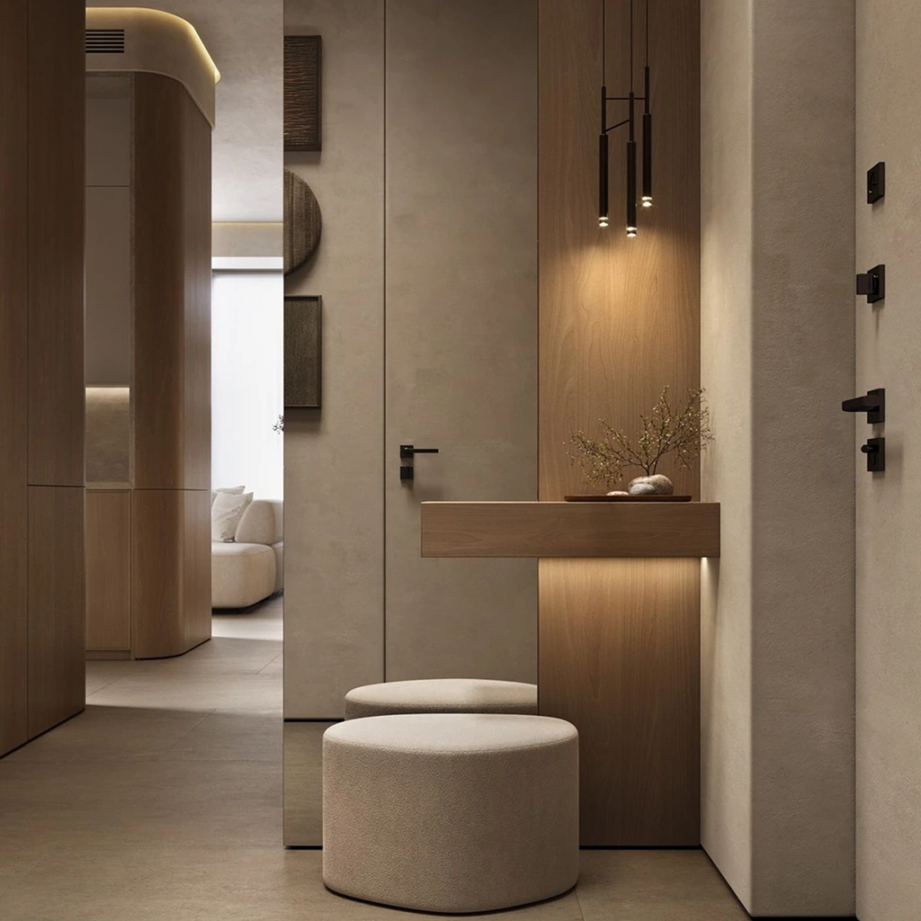 Прихожая в экостиле