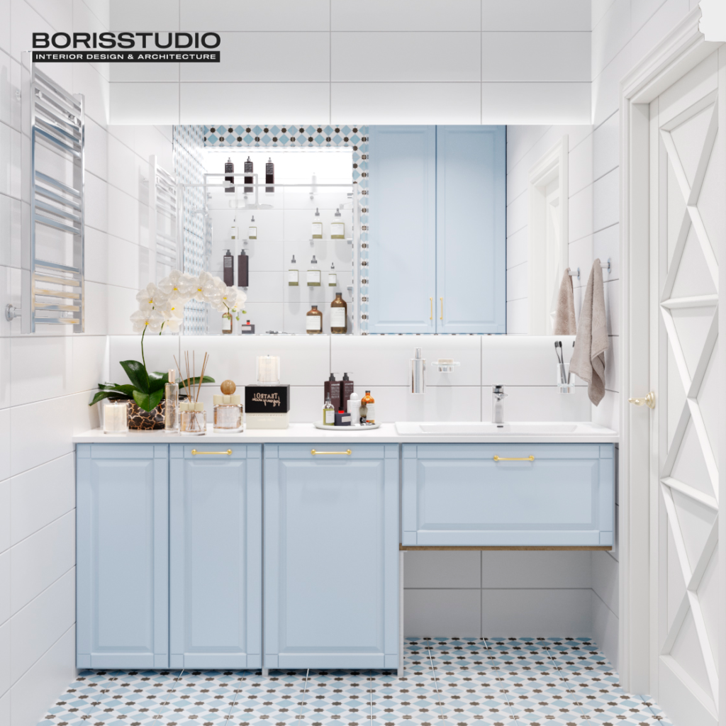 Дизайн інтер'єру ванної кімнати в стилі прованс